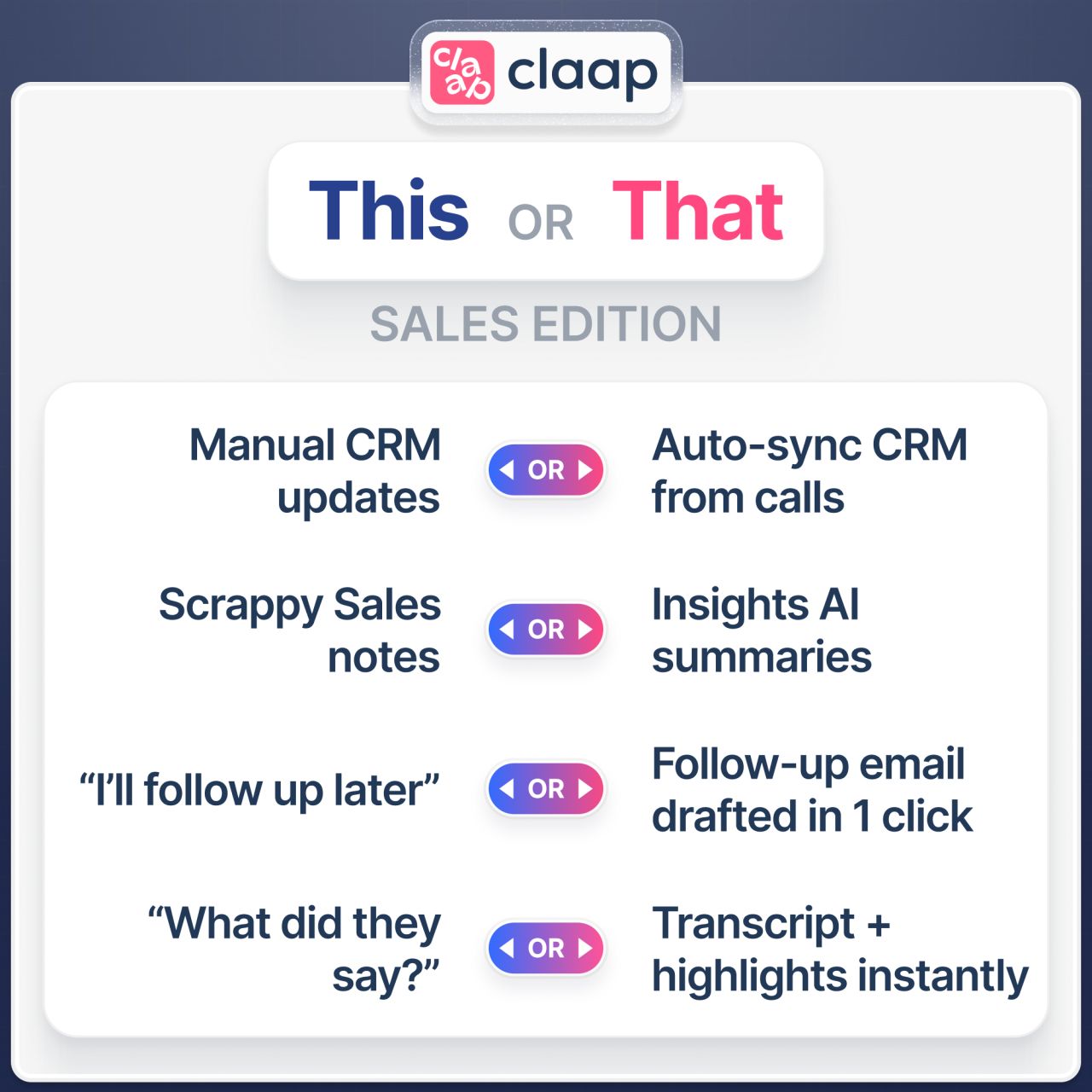Claap ad creative