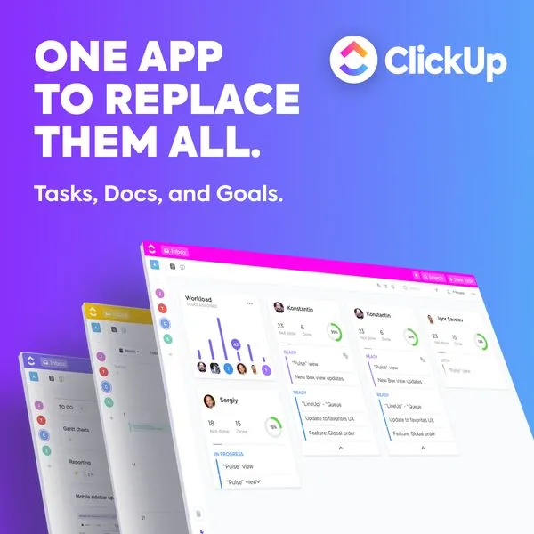 ClickUp ad creative