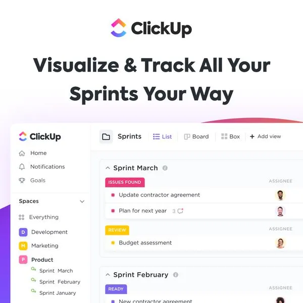 ClickUp ad creative