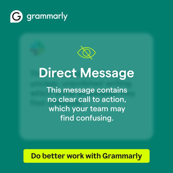 Grammarly ad creative