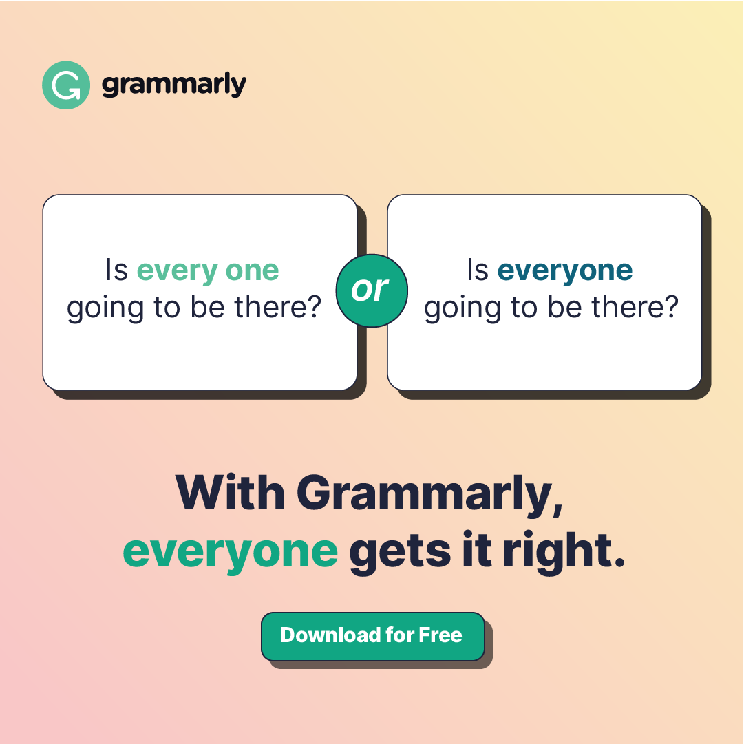 Grammarly ad creative