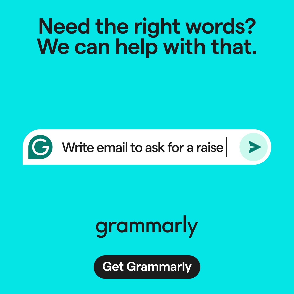 Grammarly ad creative