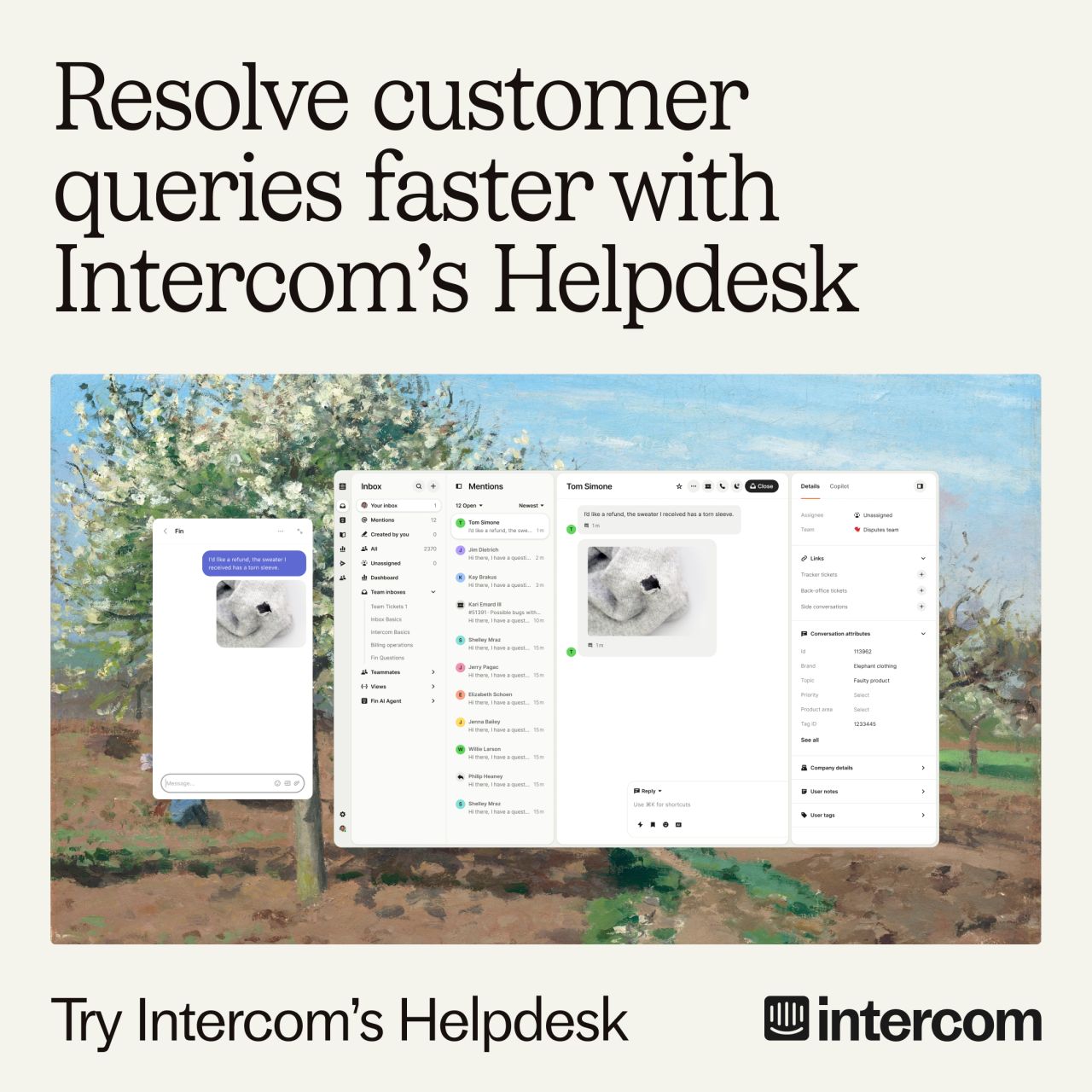 Intercom ad creative