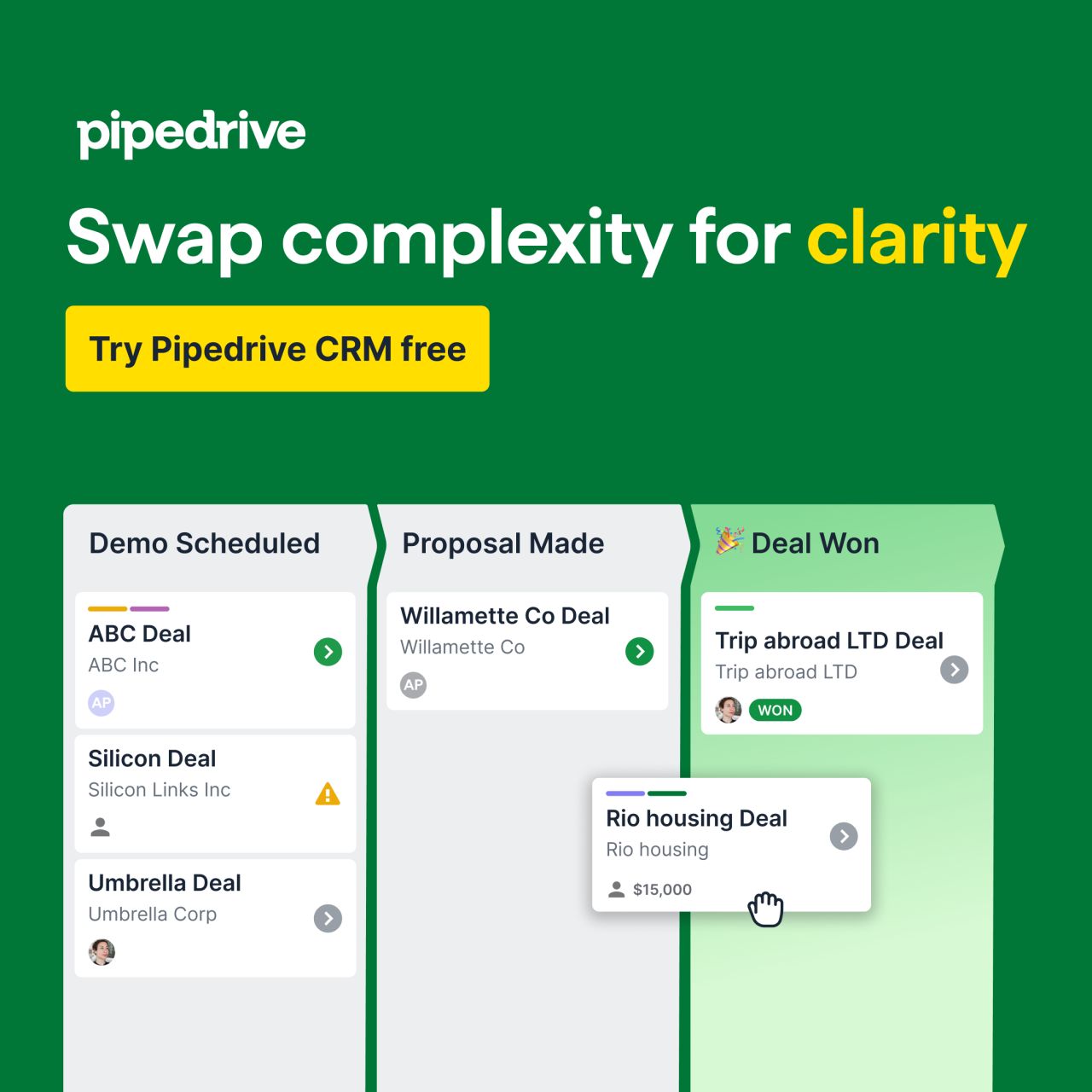 Pipedrive ad creative