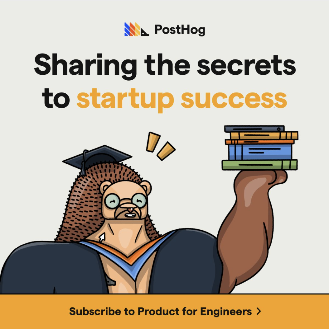 PostHog ad creative