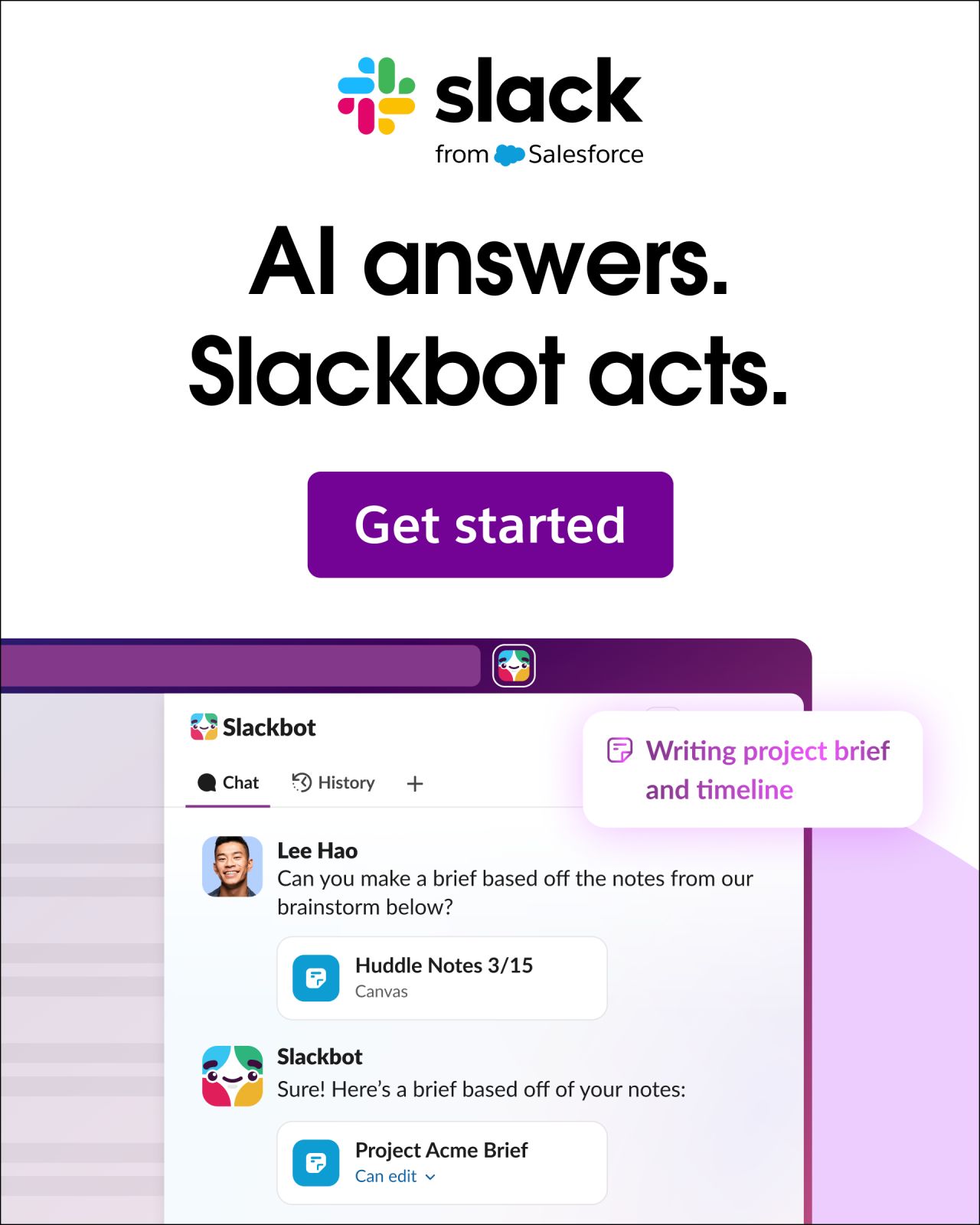 Slack ad creative