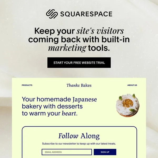 Squarespace ad creative