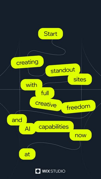 Wix Studio ad creative