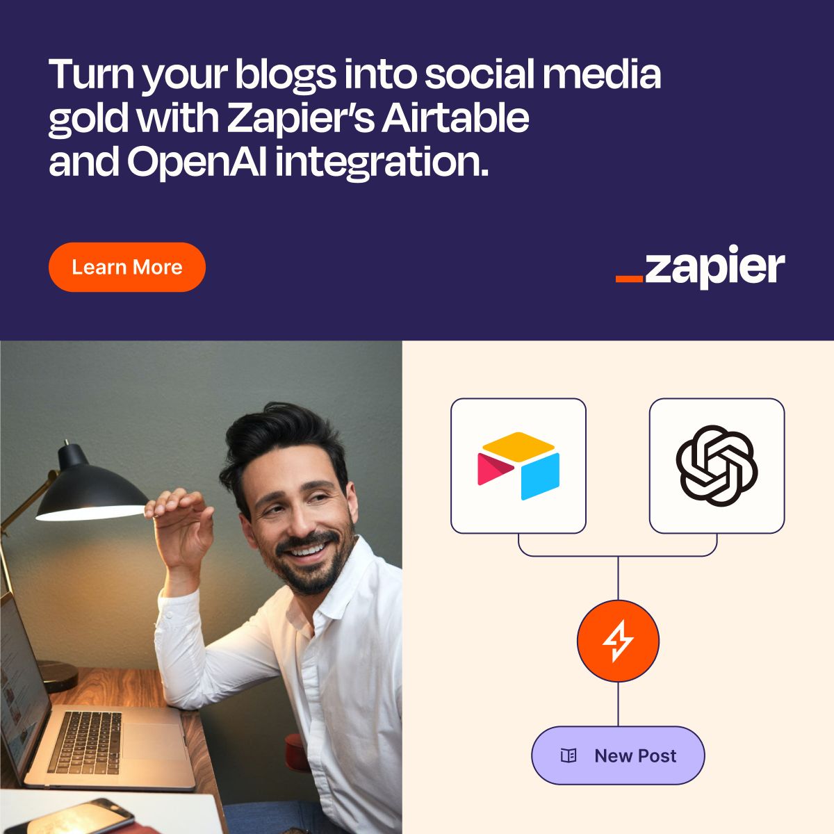 Zapier ad creative